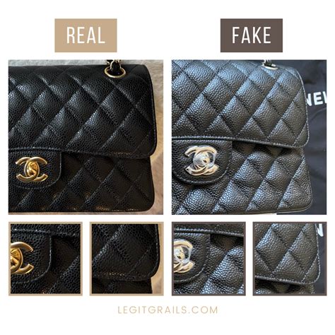 authentic chanel handbags vs fake|how to tell a genuine chanel bag.